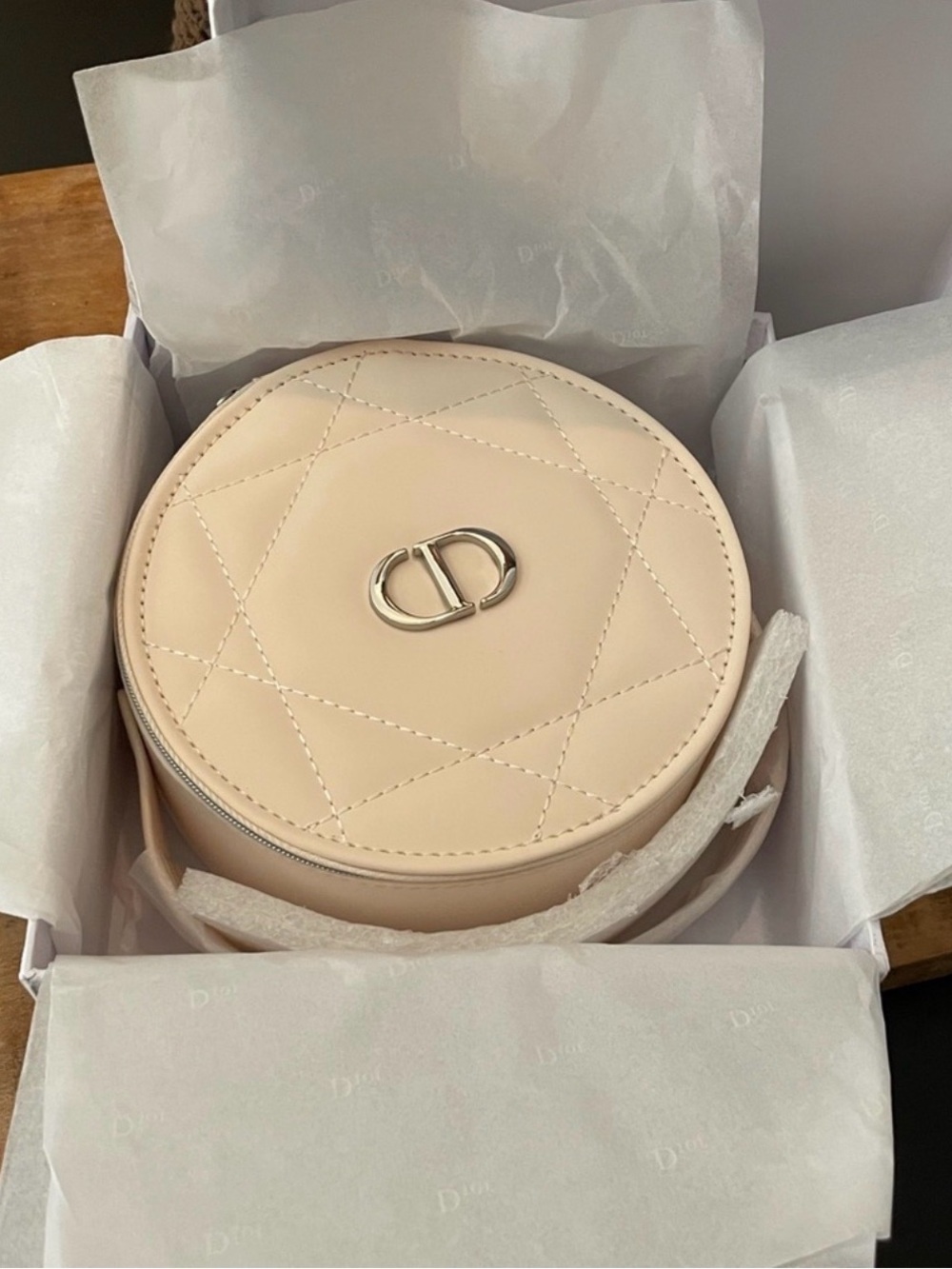 Dior Round vanity in Pale Beige